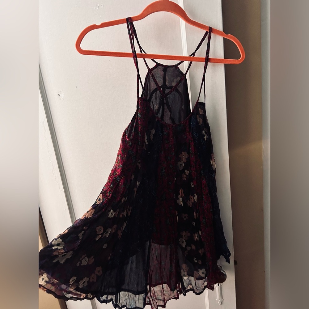 Unique Free People Flowy High Neck Tank!